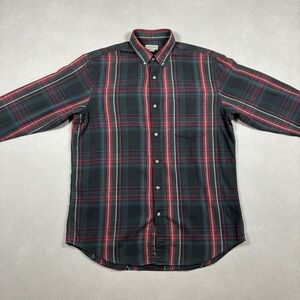 McGregor Classics Mens XL Green Plaid Button Down Shirt Long Sleeve Cotton